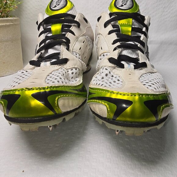 MENS SAUCONY TRACK SHOES SIZE METAL SPIKE MESH TOP VELOCITY DISTANCE SIZE 10 - Picture 6 of 11